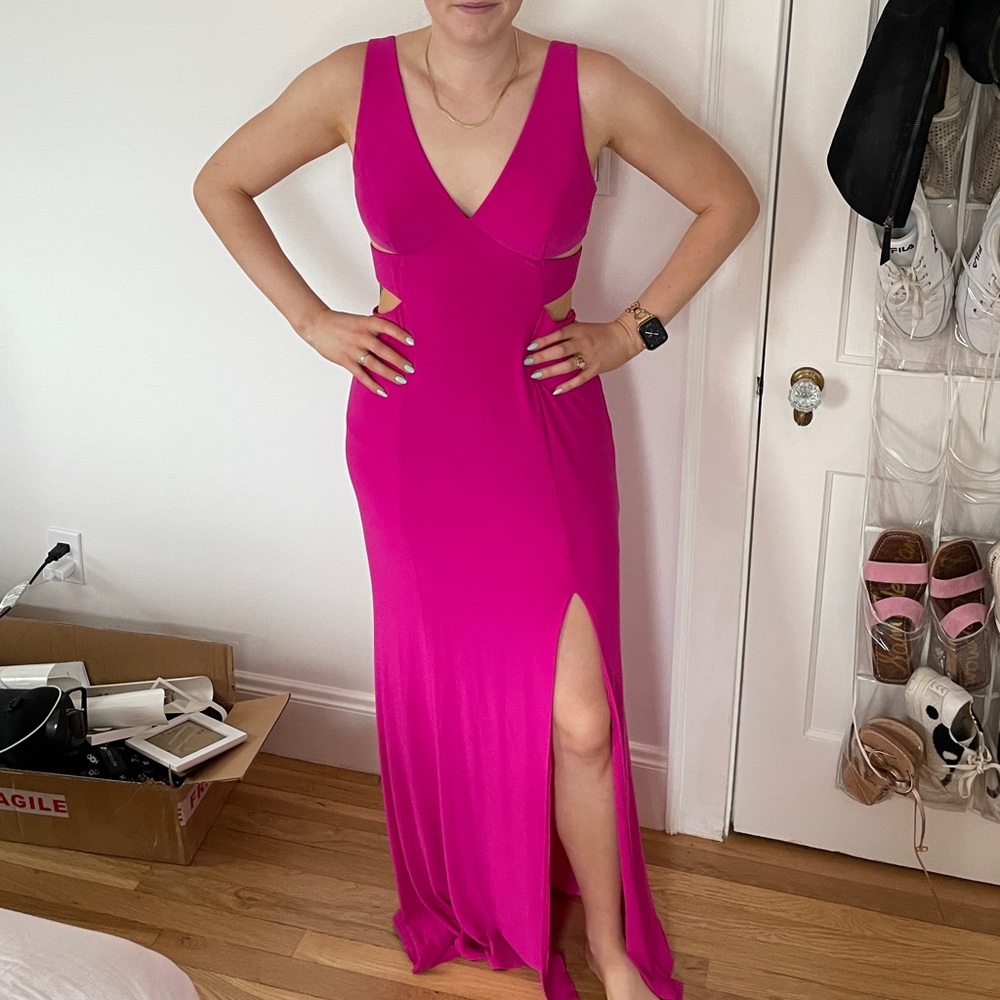Fuchsia Evening Gown - Picture 2 of 6